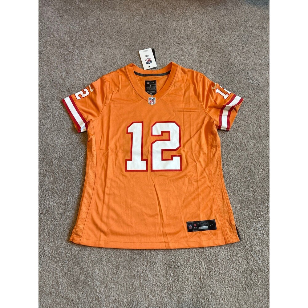 Tom Brady Creamsicle Tampa Bay Buccaneers NWT Women’s Jersey Size Large